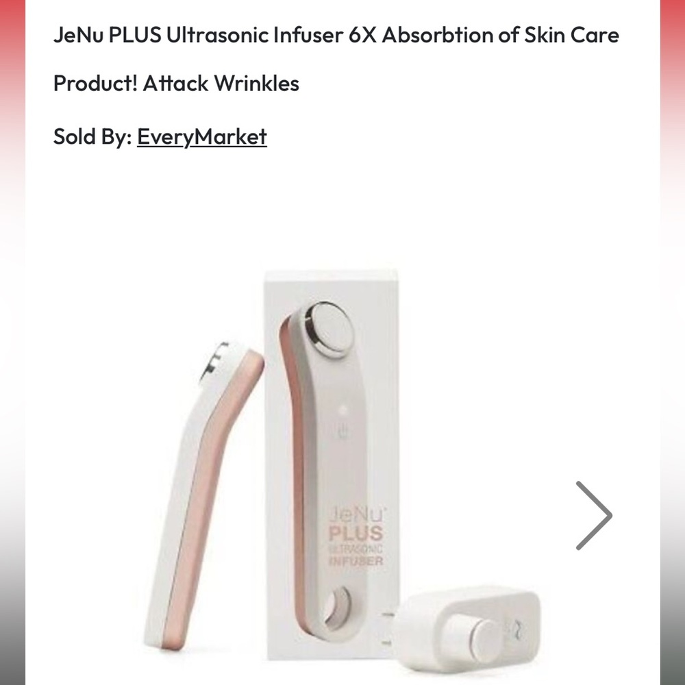 JeNU Plus Ultrasonic Infuser - White and Rose Gold - Picture 2 of 3